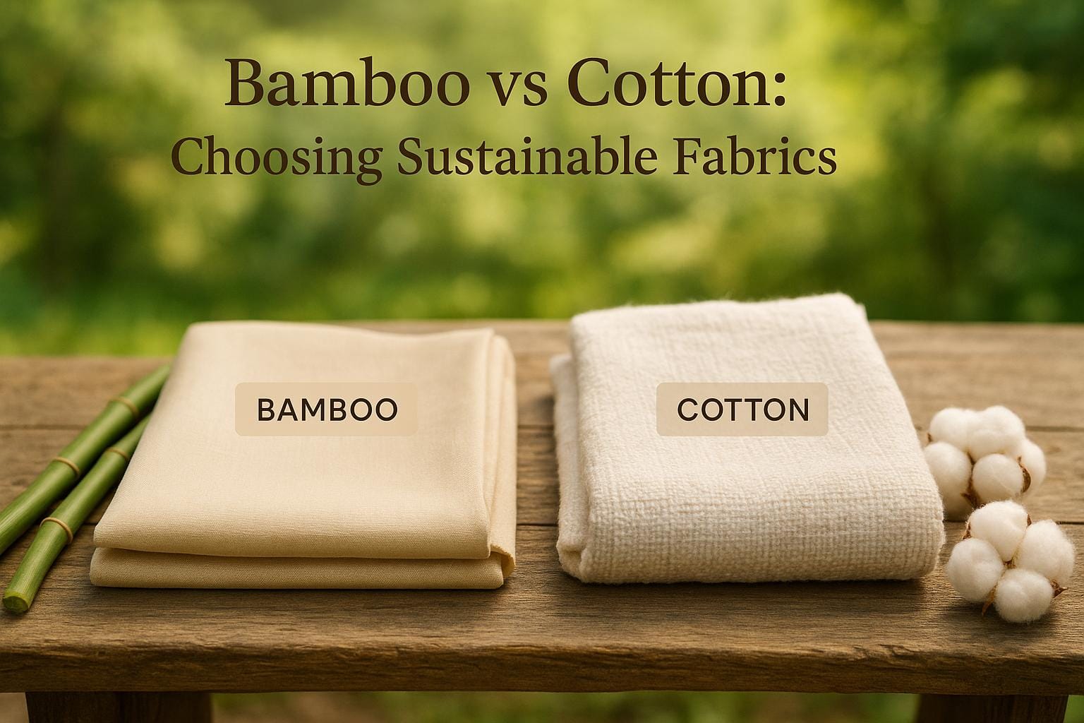 Bamboo vs Cotton: Choosing Sustainable Fabrics